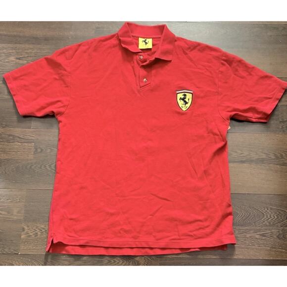 Vintage Ferrari polo T-shirts 1996 Men’s Size L - Picture 1 of 5